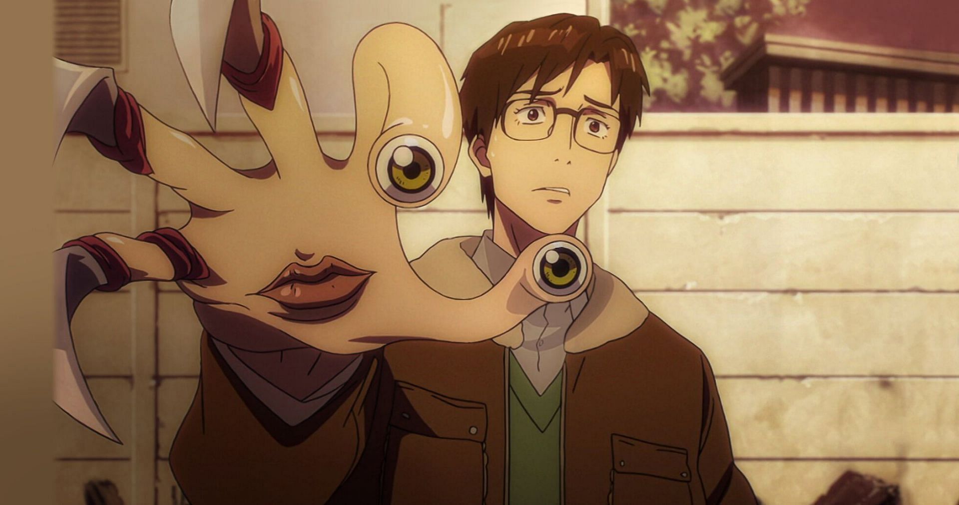 Parasyte is one of the gory anime that you might want to avoid while eating (Image via Madhouse)